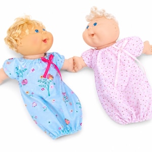 Cabbage Patch Clothes, Fits 12-13" Girl Doll, Pink or Mint Owl Sleep Sack, CHOOSE