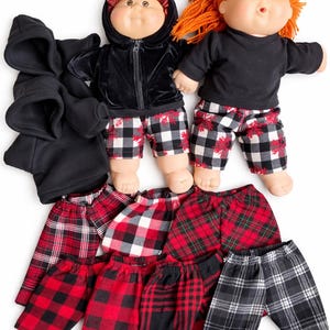 Cabbage Patch Clothes, Fits 16" Boy Doll, Black White MIX and MATCH, Collection Choose