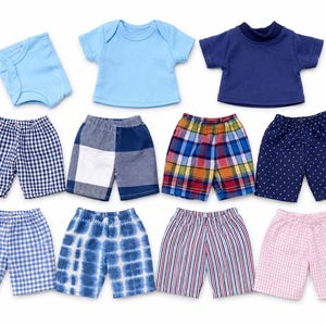 14” inch, Cabbage Patch Doll Clothes, fits boy dolls, Spring Outfit, MIX and MATCH. Pants, T-shirt, Hooded Zip Sweater Jacket, Patriotic