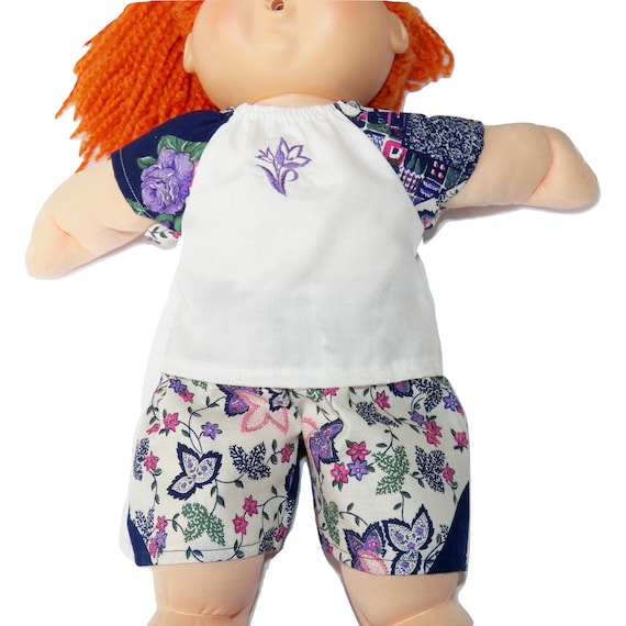 Cabbage Patch Doll Clothes 14 Inch Girl or Preemie Summer Pink Skirt Blouse Hat No Doll