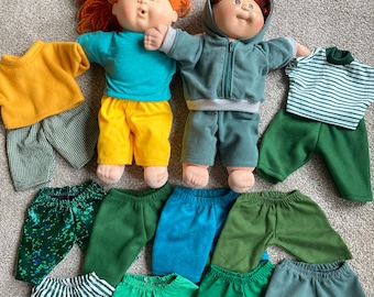 Cabbage Patch Clothes, Fits 16" Boy Doll, Green Yellow Choose Sweatshirt, T-shirt, Jacket, Pants,Sweatshirt, MIX and MATCH, Collection