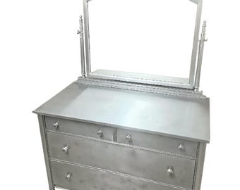 Vintage Simmons Metal Dresser (circa 1930) With Mirror - Etsy