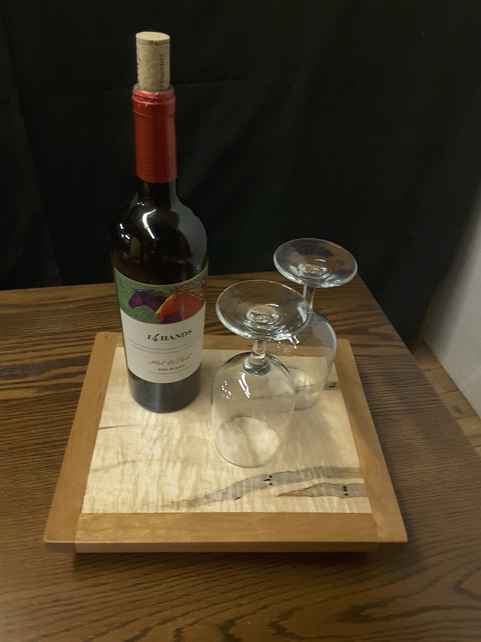 Regalo Lazy Susan tocadiscos sólido curly Ambrosia madera de | Etsy