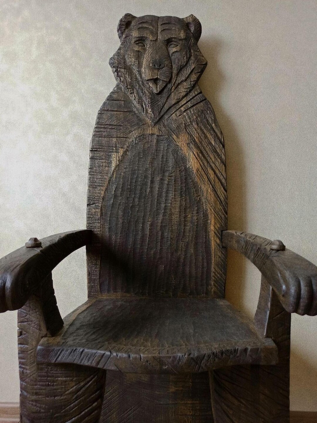 Rustic Throne Wooden Viking Throne Chair – Rustic Handcrafted Norse Style - Etsy