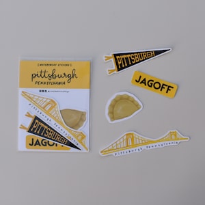Pittsburgh PA Water-Resistant Sticker Pack