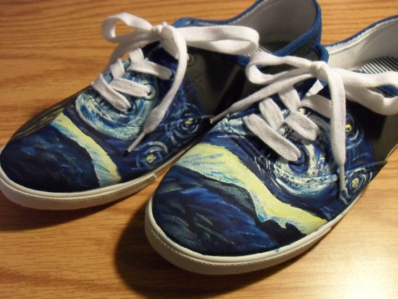 Starry Night Inspired Shoes | Etsy