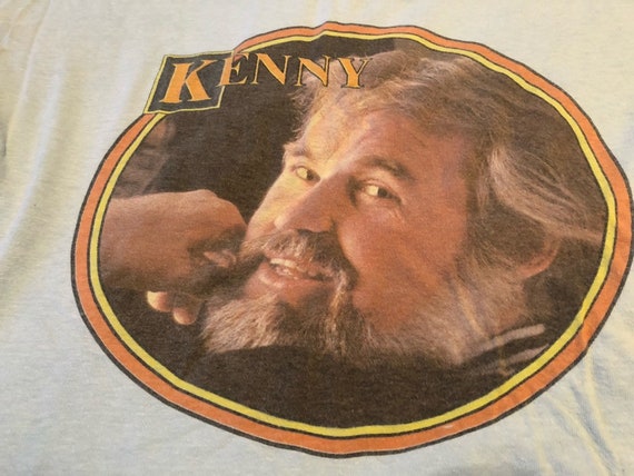 Vintage light blue Kenny Rogers T-shirt - image 2