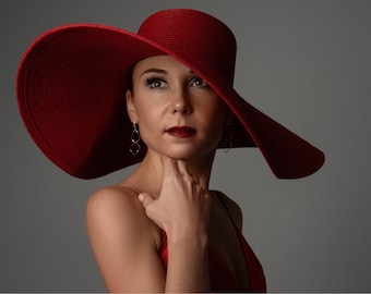Red women hats clearance