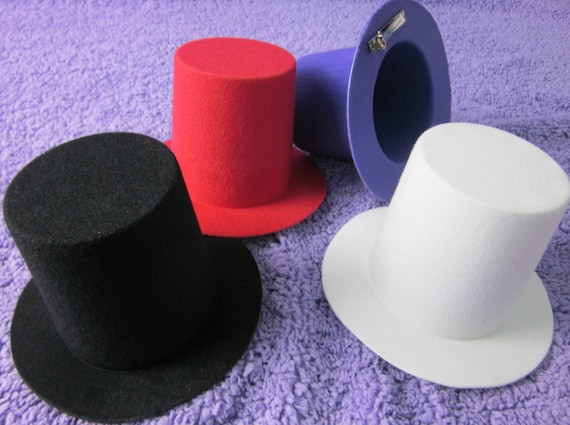 Mini Top Tall Hat for Women High Millinery Base DIY Craft Alligator Clips EVA Fascinator