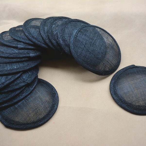 thumbnail image 2 of 22cm Round Sinamay Disc Fascinator Base Set - DIY Millinery Craft Kit (4-in-1) By Finecy In 2 of 5
