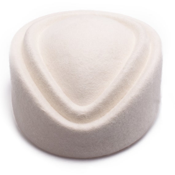 Cappello A Pillola In Feltro Di Lana Blu Per Donna, Fascinator A Goccia, Lawliet, Base A040