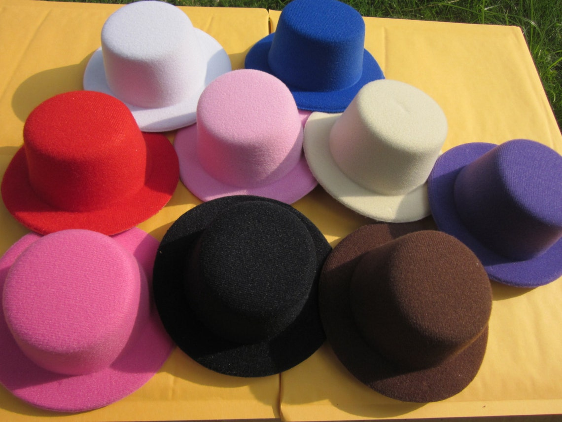 1pcs White Mini Top Hats Craft Making Party Fascinator Etsy