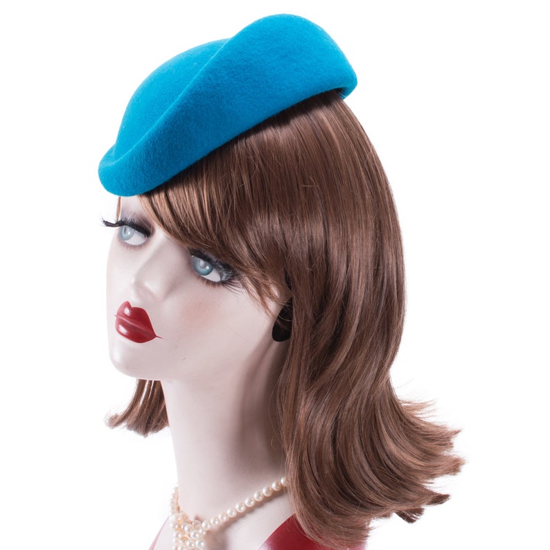 1 Pcs Fascinator Base Craft Supply Wool Tear Drop Pillbox Hat Etsy