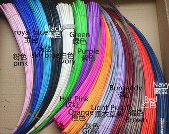 10 pcs per unit ostrich quills spines Millinery Hat  trimmings Supplies 50~60cm 15 colors to choose B048