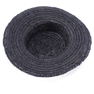 1pcs Black Mini Flat Top Maize Straw Hats Body Base DIY Craft - Etsy