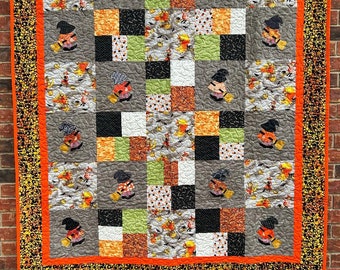 An Adorable Witchy Halloween Lap Quilt