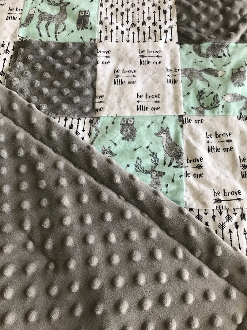 Gran bosque animal temática Patchwork edredón manta de | Etsy Gran conejo rosa centón temática conejo manta colcha de | Etsy