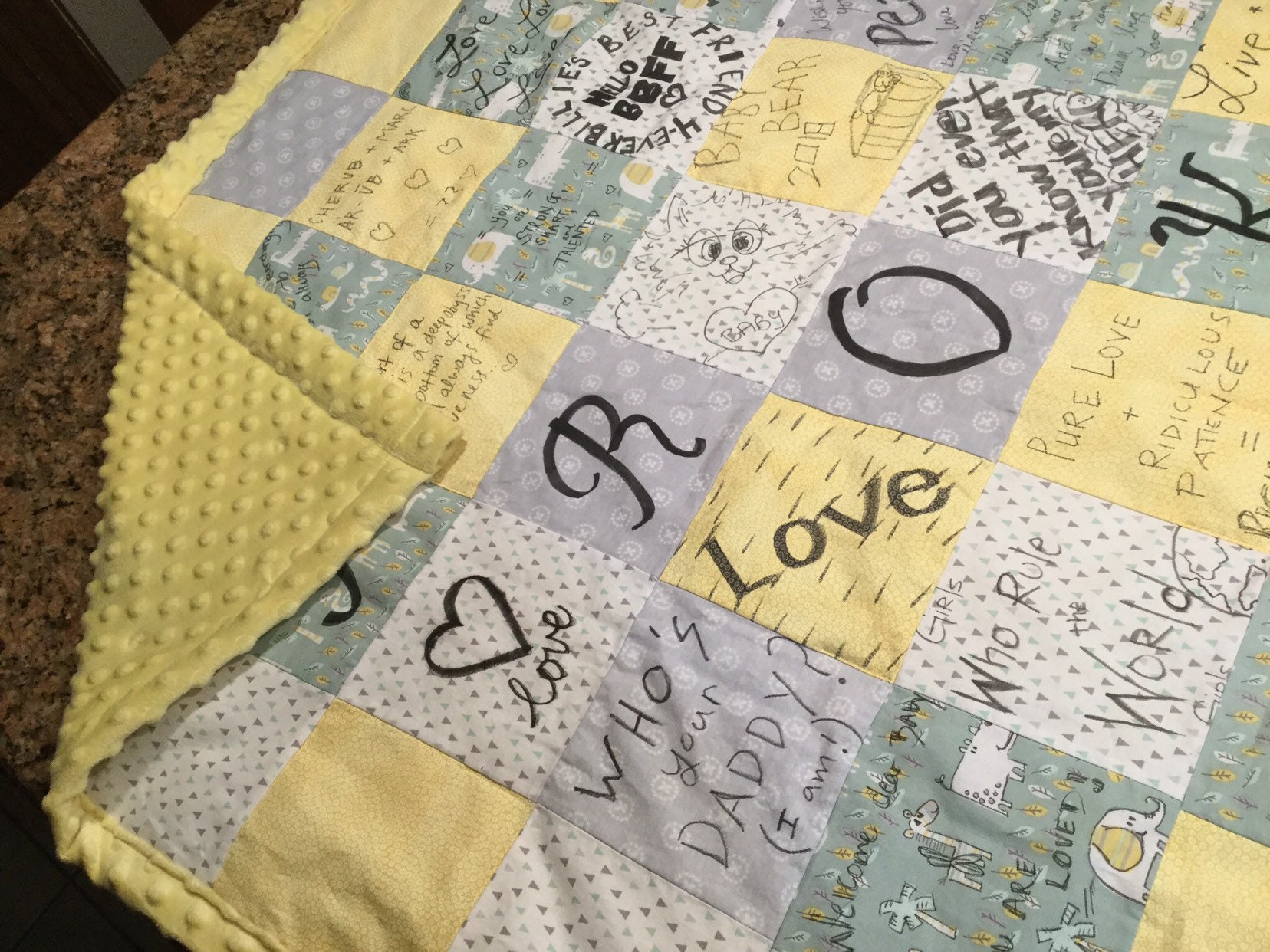 Save the Earth Message Quilt Kit Green Earth Baby Shower Quilt Kit Baby Shower Gift Baby Blanket Baby Quilt Blanket Newborn Gift Etsy Canada
