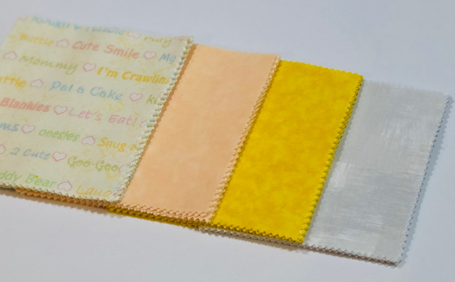 Yellow Words Baby Shower Quilt Kit Baby Shower Gift Etsy