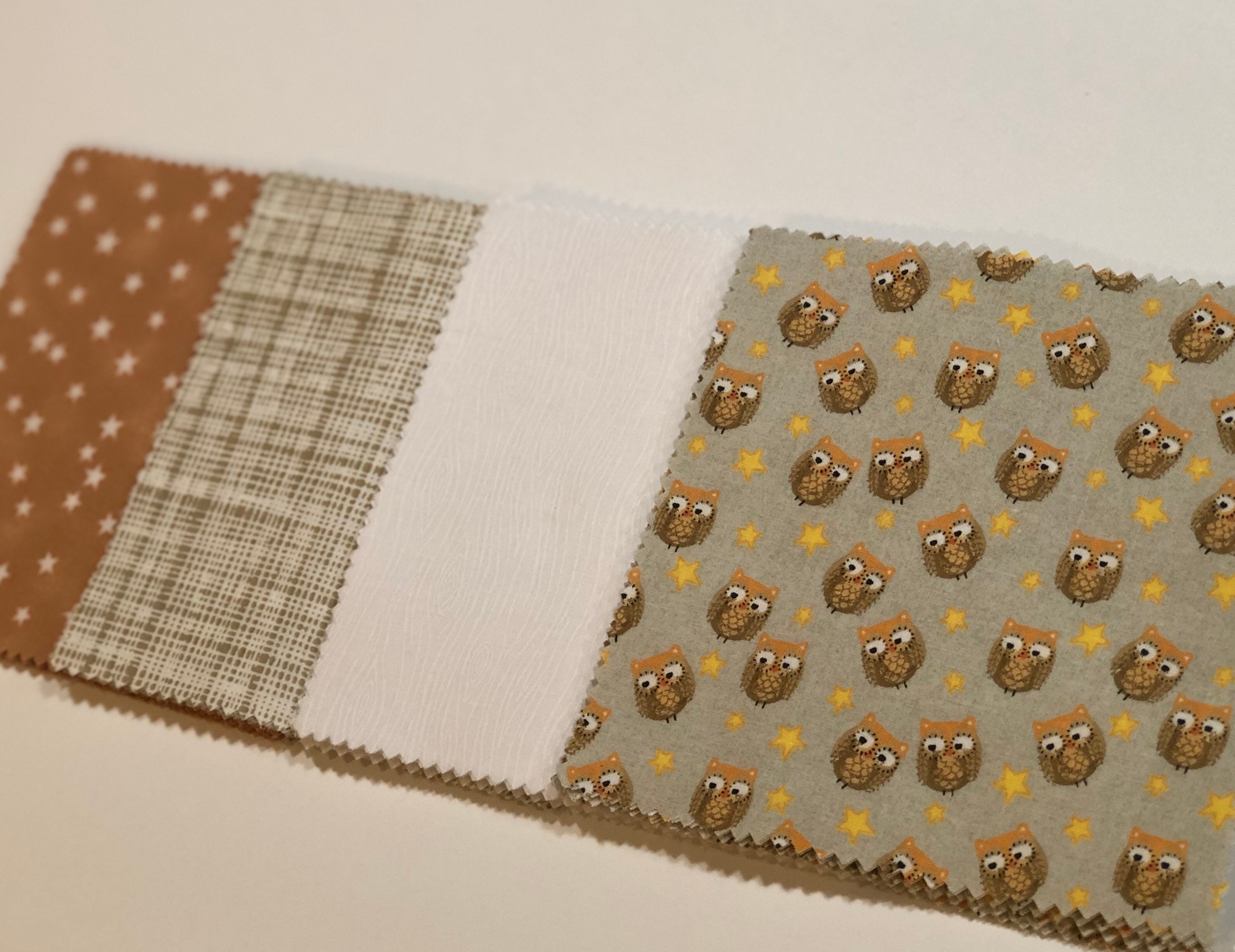 Owl Message Quilt Kit - Owls Baby Shower Gift - Moon Quilt - Crazy4Claire Quilt Kit - Newborn Gift -