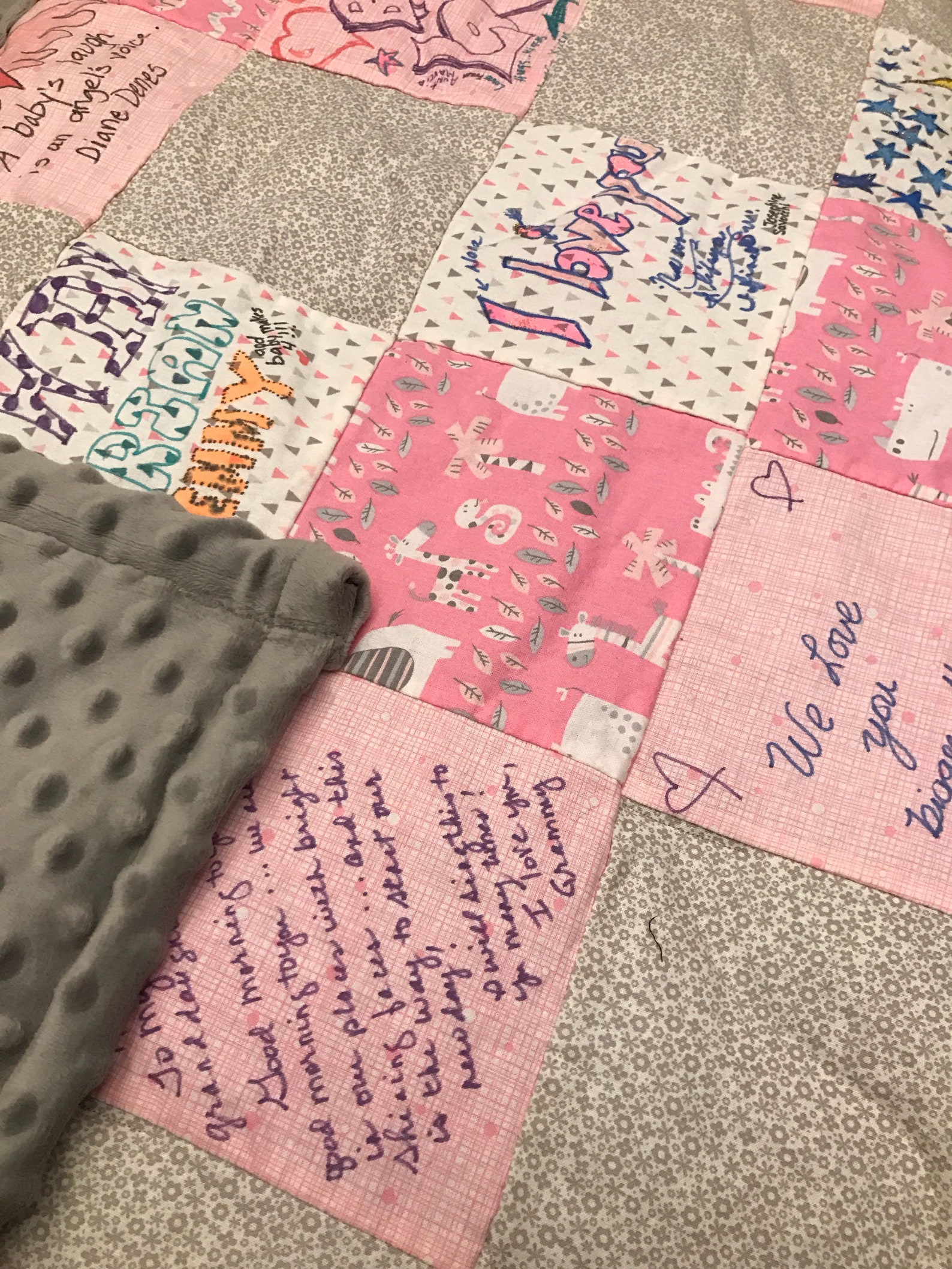 Woodland Animals Baby Shower Quilt Kit Baby Shower Gift Etsy