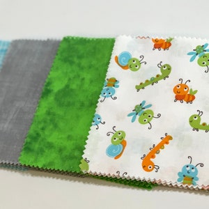 Bugs Baby Shower Quilt Kit - Caterpillar Message Quilt Kit - Newborn Gift - Baby Shower Idea - Pregnancy - Baby Snail Quilt