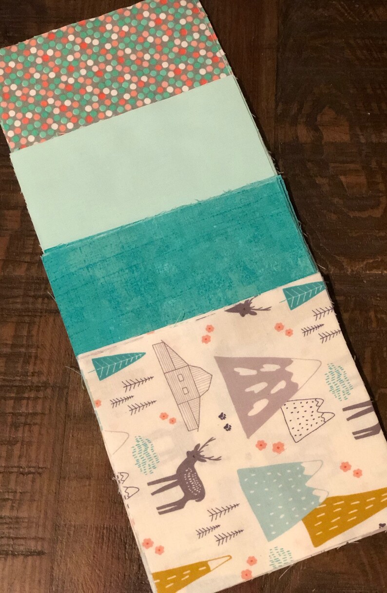 Mountain Cabin Baby Shower Quilt Kit Baby Shower Gift Deer Etsy