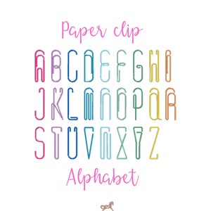 Paper Clip Font Machine Embroidery Design: Playful Alphabet (1.5, 3x3, 4x4, 5x5)