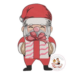 Santa Claus machine embroidery designs, Kris Kringle, Vintage Xmas Santa-instant download