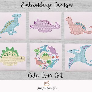 Sketch Stitch Dinosaurs Embroidery Designs, Dinosaur Design File - Etsy