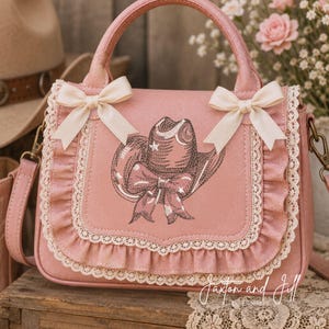 Coquette Cowgirl Hat Machine Embroidery Design (Digital)