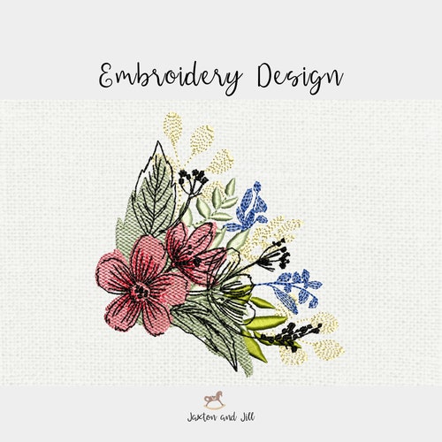 Lily Flower Embroidery Design Etsy
