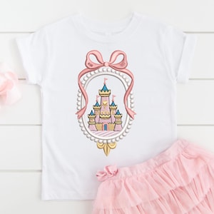 Princess Castle Frame Embroidery Design: Royal Girl Castle (Instant Download)
