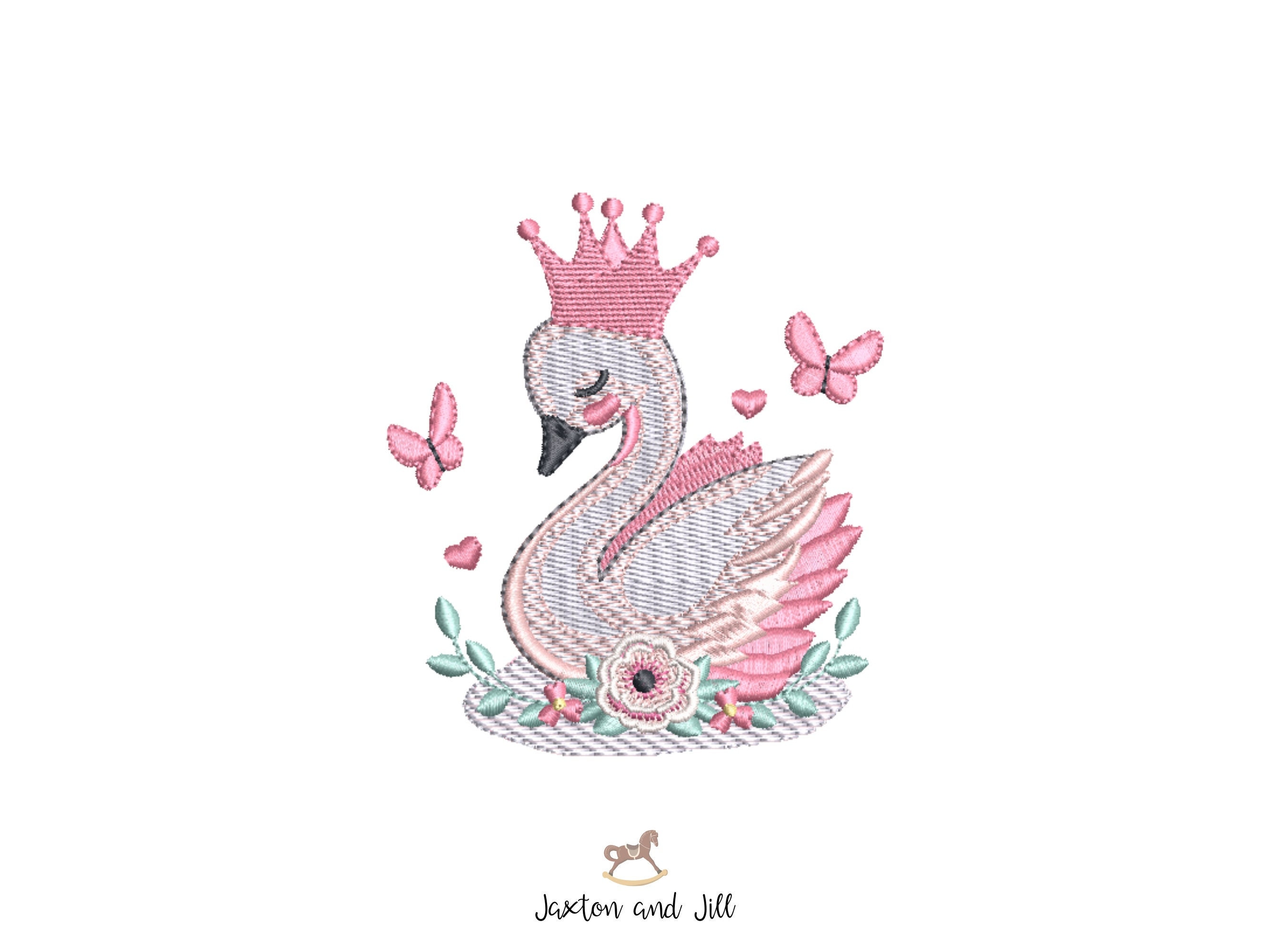 Swan Embroidery Design - Etsy