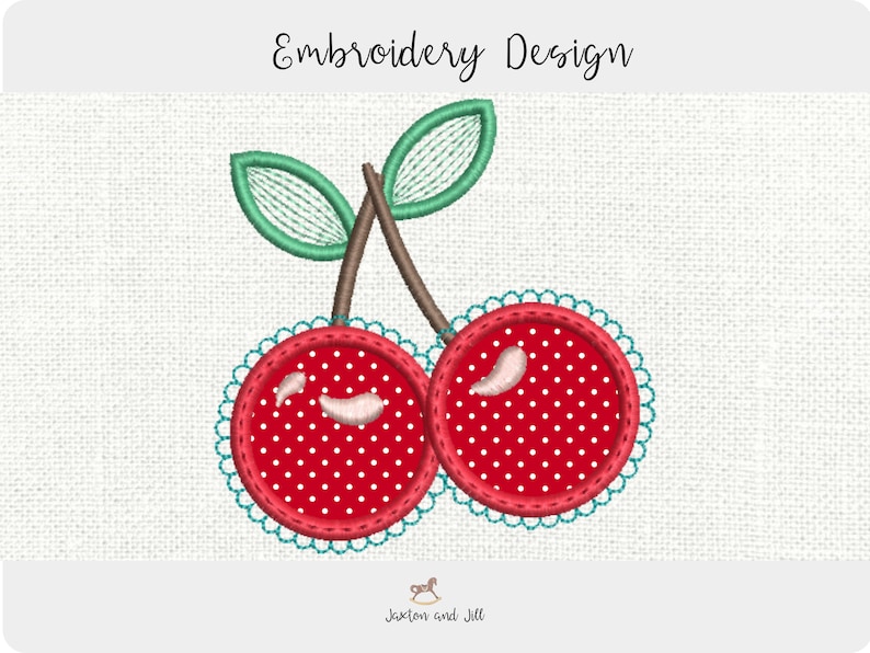 Cherries Embroidery Square Collar Blouse Shirt main image 0