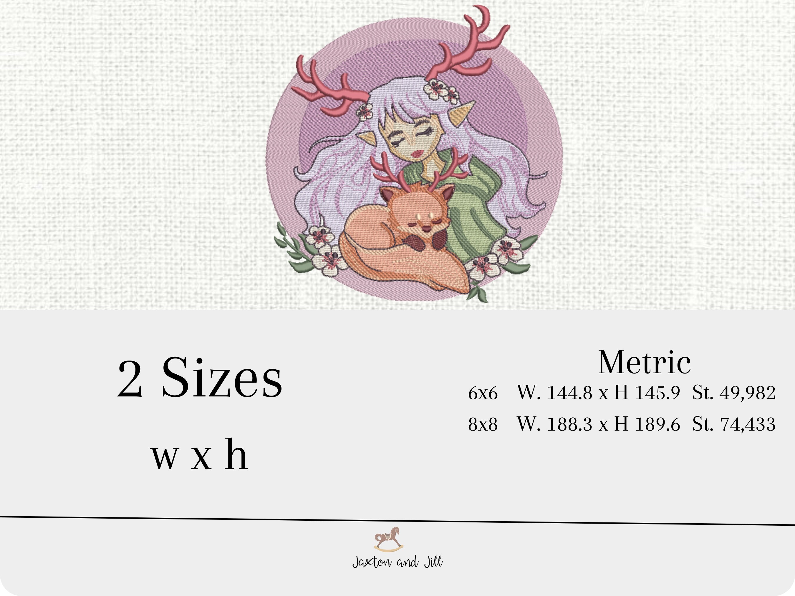 Fairy Elf Machine Embroidery Design Enchanted Fairy | Etsy