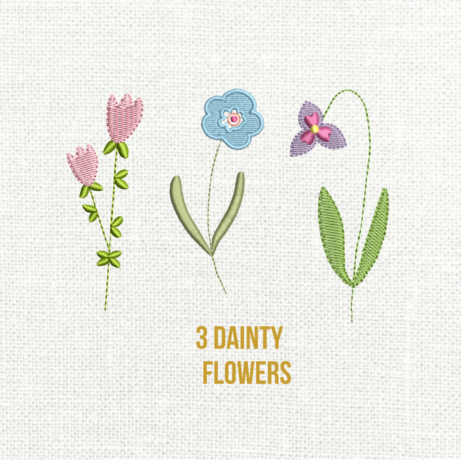 Small Flowers Machine Embroidery Design Bundle, Mini Flower Designs ...