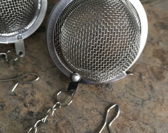 Tea Ball Extra-fine Mesh Infuser Gift Set Reusable Teabag Heart Shaped Loose Leaf Tea Strainer Double Pack Steeper Stainless Steel Tea Filter