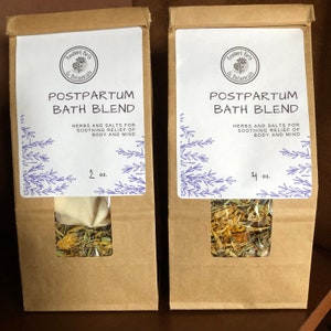 Postpartum Bath Blend Herbal Sitz Bath for Soothing Relief After Birth- Looseleaf