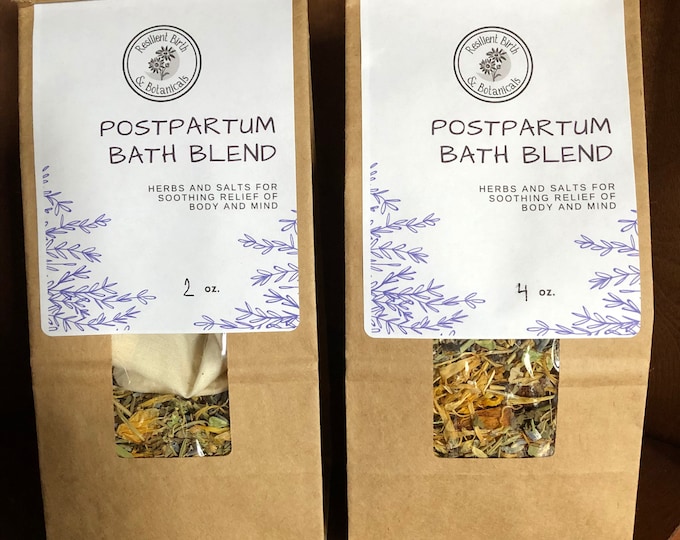 Postpartum Bath Blend Herbal Sitz Bath for Soothing Relief After Birth ...
