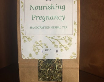 Nourishing Pregnancy Herbal Tea ~ Organic Herbal Tea Blend - Homemade - For Ohio Customers Only