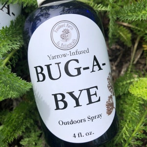 BUG A BYE Outdoors Spray Bug Spray Bug Off Bug Away Made with organic herbs and essential oils, yarrow, lemon eucalyptus image 3