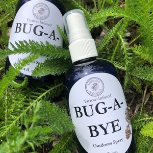 BUG A BYE Outdoors Spray Bug Spray Bug Off Bug Away Made with organic herbs and essential oils, yarrow, lemon eucalyptus image 2