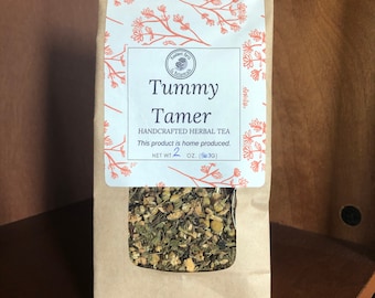 Tummy Tamer Herbal Tea ~ Organic Herbal Tea Blend - Homemade - For Ohio Customers Only