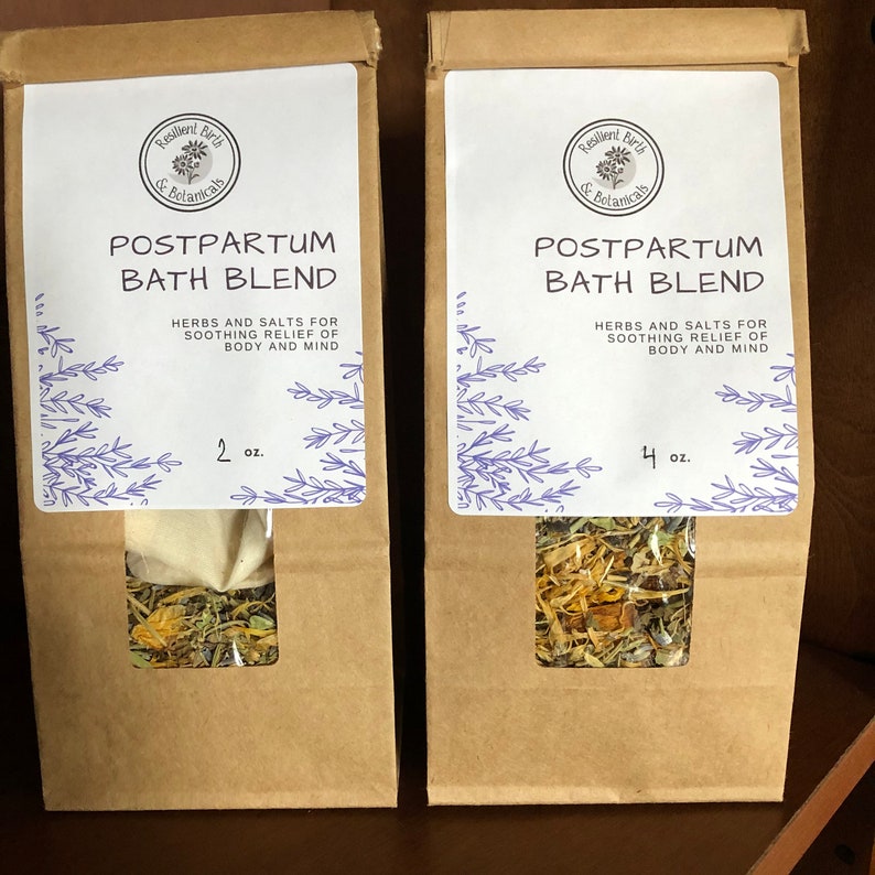 Postpartum Bath Blend Herbal Sitz Bath for Soothing Relief After Birth