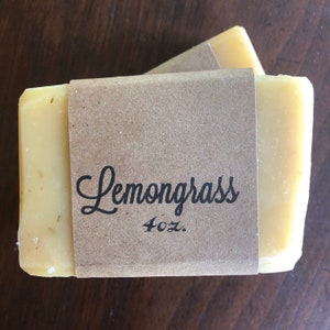 Lemongrass Herbal Soap & Shampoo Bar - Natural - Palm oil free - Vegan - Artisan - Handmade