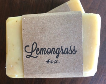 Lemongrass Herbal Soap & Shampoo Bar - Natural - Palm oil free - Vegan - Artisan - Handmade