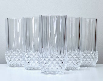 Cristal D'Arques-Durand (France) 'Longchamp' Crystal Highball Glasses (set x6)