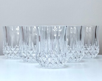 Cristal D'Arques-Durand (France) 'Longchamp' Crystal Old Fashioned Glasses (set x6)