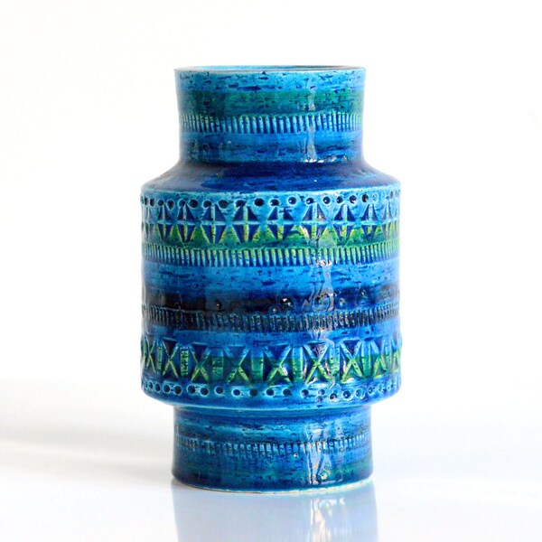 RESERVED - - - Bitossi: Aldo Londi's "Rimini Blu" vase